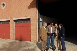 VISITA DEL PTE DE LA DIPUTACION, ANTONIO PARDO, Y REPRESENT. BANCO DE ALIMENTOS A LA ANTIGUA NAVE MAQUINARIA