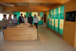 VISITA DEL PTE DE LA DIPUTACIÓN AL MUSEO DE LAS VILLAS ROMANAS DE CUEVAS DE SORIA