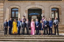 Equipo de gobierno de la Diputación provincial de Soria en la toma de posesión en julio de 2023